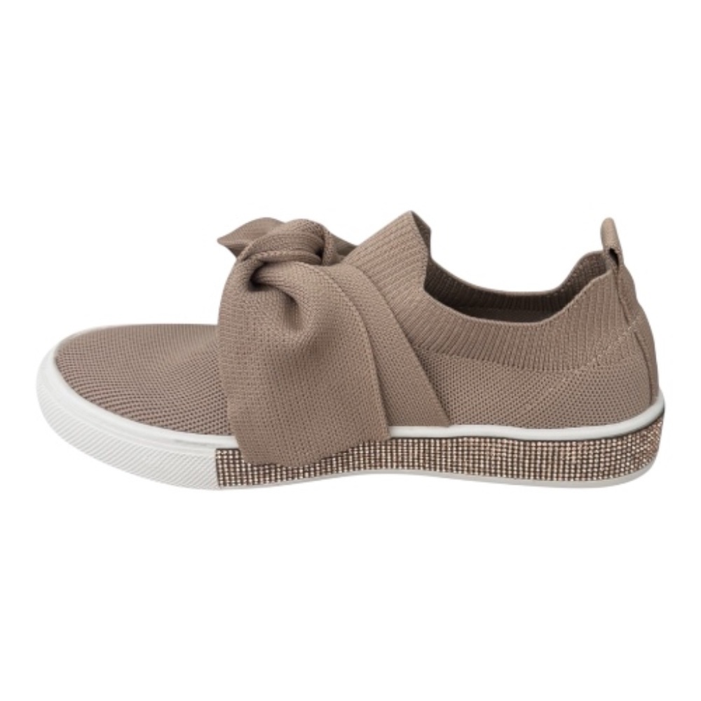 Bernie Mev Spark Sereity Blush Knit Bow Slip On Sneaker Comfort - NWB - Picture 5 of 7